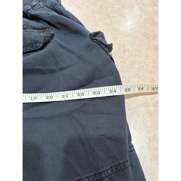 Free People Y2K Big Sky Parachute Slouchy Wide Leg Cargo Washed Black M - Picture 9 of 9